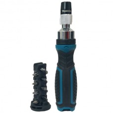E-10942 MAKITA Викрутка-тріскачка з набором біт 8шт