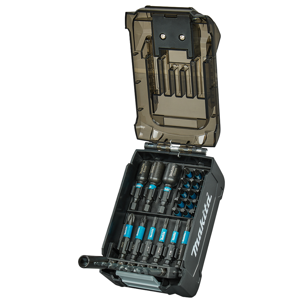 Набір біт та свердл 31 шт Makita Impact Black у формі батареї XGT E-22850 Набір біт та свердл 31 шт Makita Impact Black у формі батареї XGT E-22850