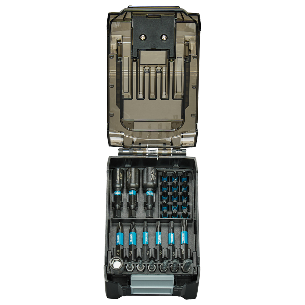 Набір біт та свердл 31 шт Makita Impact Black у формі батареї XGT E-22850 Набір біт та свердл 31 шт Makita Impact Black у формі батареї XGT E-22850