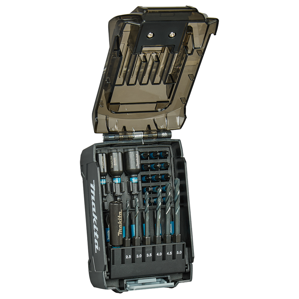 Набір біт та свердл 31 шт Makita Impact Black у формі батареї XGT E-22850 Набір біт та свердл 31 шт Makita Impact Black у формі батареї XGT E-22850