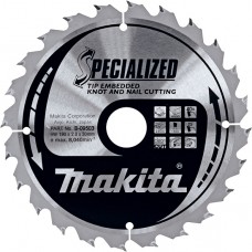 B-09503 MAKITA Пиляльний диск для деревини з цвяхами SPECIALIZED 190x30 мм 40 зуб