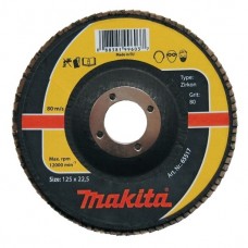 Пелюстковий шліфувальний диск для нержавіючої сталі Makita K80 115х22.23 мм, P-65470
