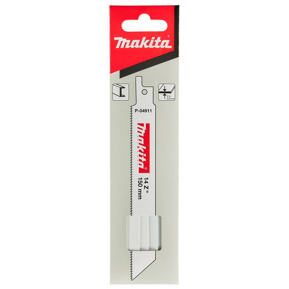 Набір пилок Makita BiM по металу для ножівок 150 мм, 5 шт, P-04911 Набір пилок Makita BiM по металу для ножівок 150 мм, 5 шт, P-04911