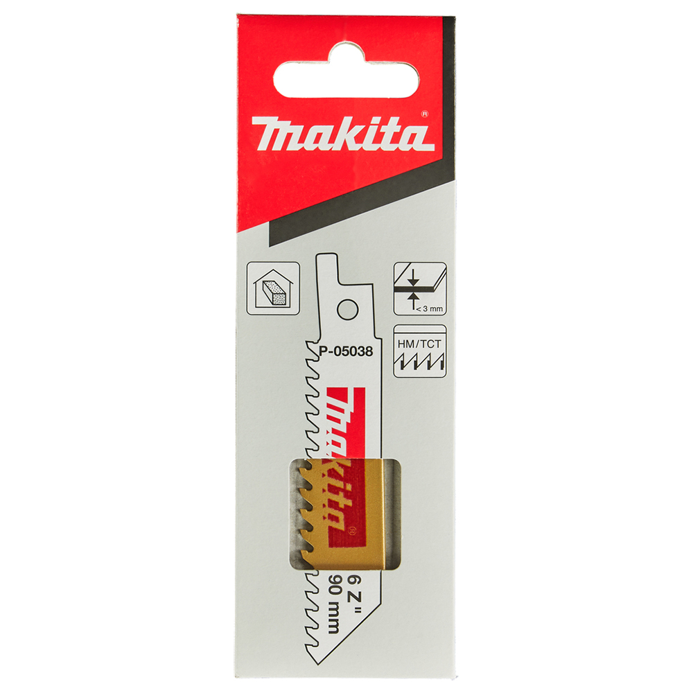 Пиляльне полотно для шабельних пил Makita HM: гіпсокартон, цегла, газобетон P-05038 Пиляльне полотно для шабельних пил Makita HM: гіпсокартон, цегла, газобетон P-05038