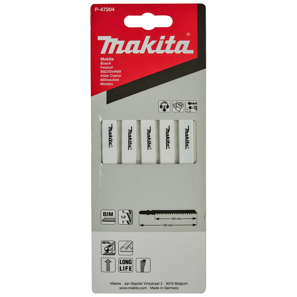 Набір MAKITA BiM спец пилок для різних матеріалів 105 мм, P-47204 Набір MAKITA BiM спец пилок для різних матеріалів 105 мм, P-47204