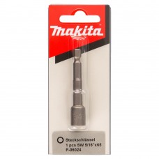 Магнітна торцова головка Makita для гвинтів 5/16, 65мм, P-06024