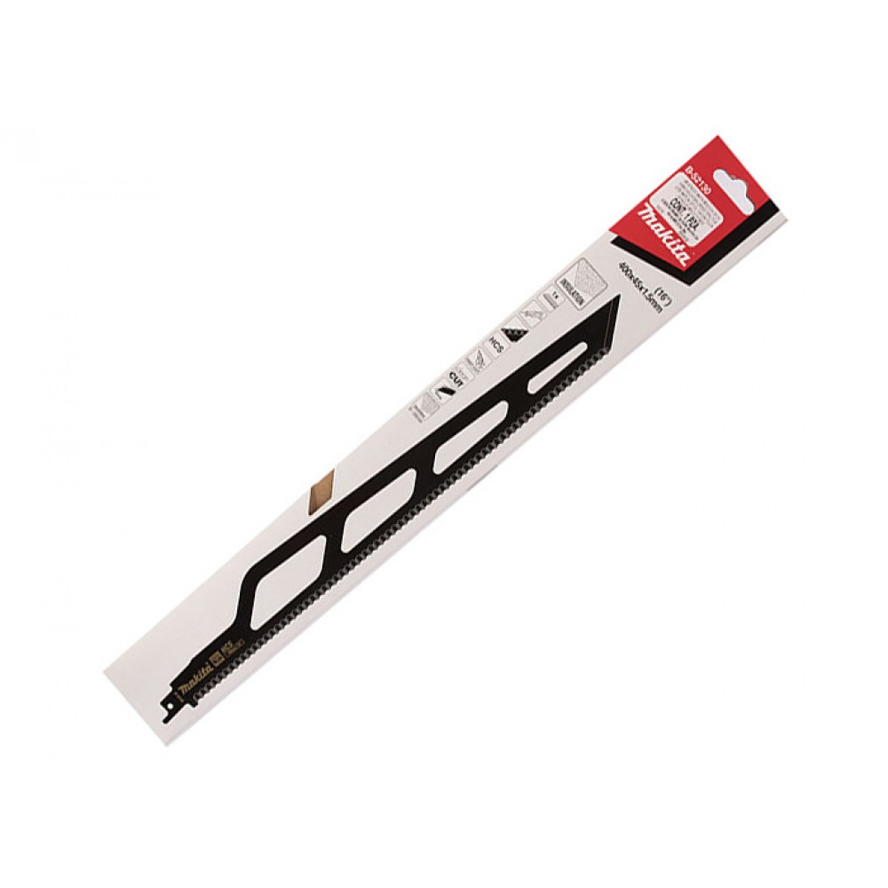 Пилка Makita для шабельних ножівок для ізоляційних матеріалів 400х45х1,5 мм, B-52130 Пилка Makita для шабельних ножівок для ізоляційних матеріалів 400х45х1,5 мм, B-52130