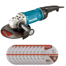 Кутова шліфмашина Makita GA9070X1+D-18792 10шт