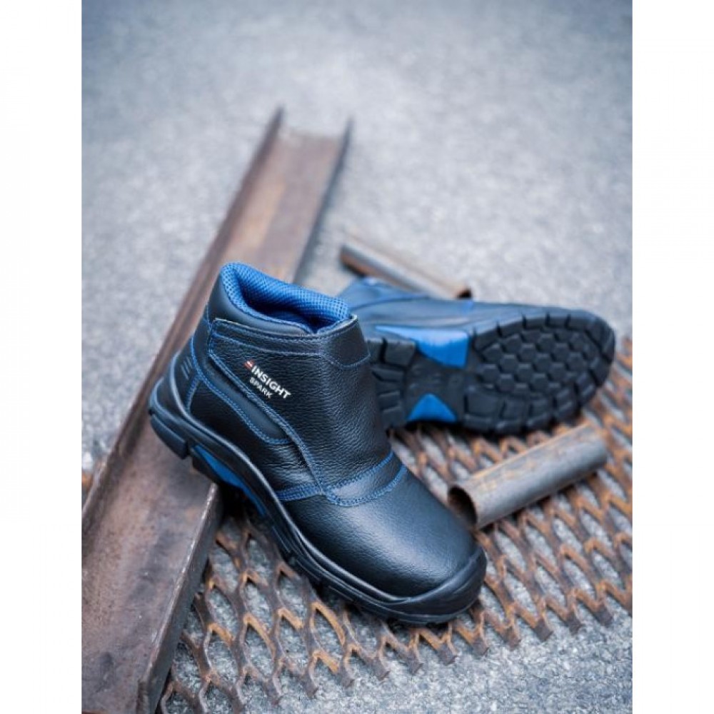 Черевики захисні термостійкі INSIGHT SPARK S3 FE AL SRC WG HRO, шкіряні, колір чорний Черевики захисні термостійкі INSIGHT SPARK S3 FE AL SRC WG HRO, шкіряні, колір чорний