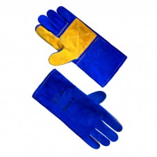 Рукавиці Краги на підкладці сині з жовтим SEVEN