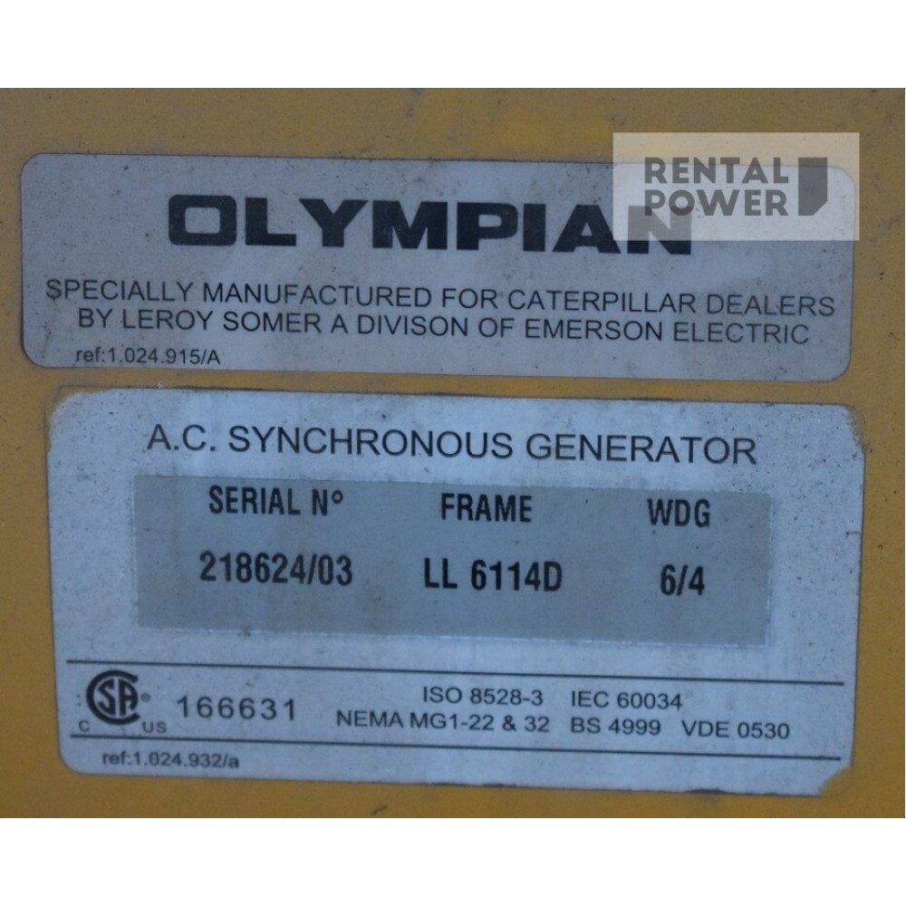 Генератор дизельний OLYMPIAN GEP 450-2 (320кВт) Генератор дизельний OLYMPIAN GEP 450-2 (320кВт)