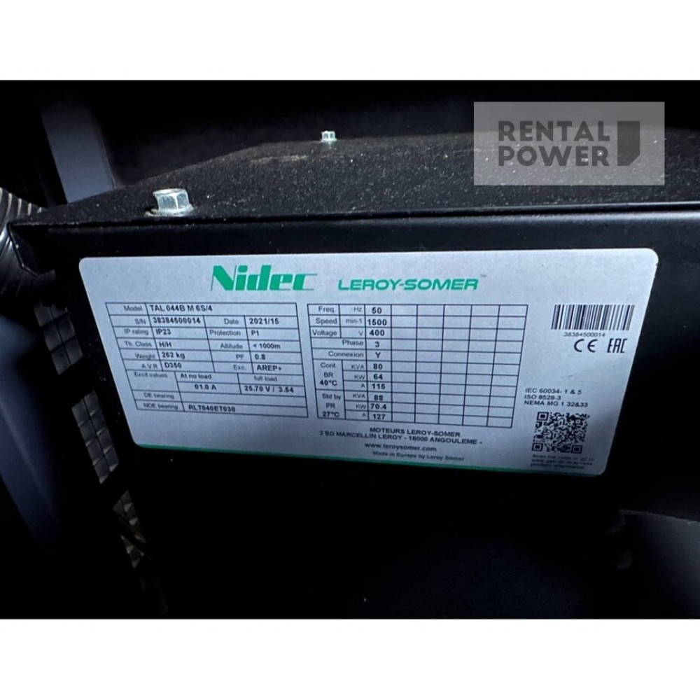 Генератор дизельний FOGO FD 80 W-ST (62 кВт) Генератор дизельний FOGO FD 80 W-ST (62 кВт)