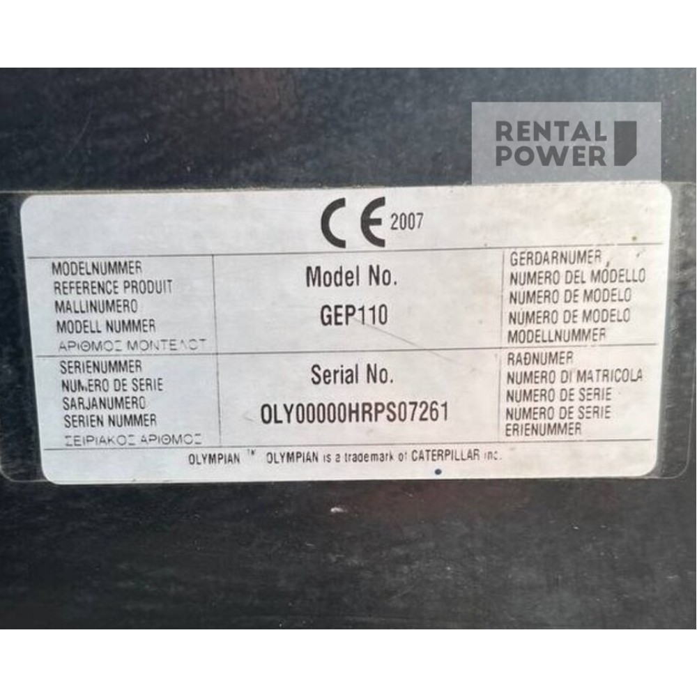 Генератор дизельний OLYMPIAN GEP-110 (80кВт) Генератор дизельний OLYMPIAN GEP-110 (80кВт)