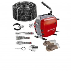 К-т: машина для чищення труб R650, 800Вт, 5 спіралей 22мм, 5 насадок ROTHENBERGER 7_2680