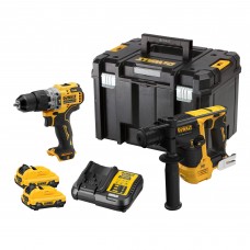 Набір з двох інструментів безщіткових DeWALT DCK2102L2T