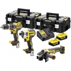 Набір з трьох інструментів безщіткових DeWALT DCK384P2T