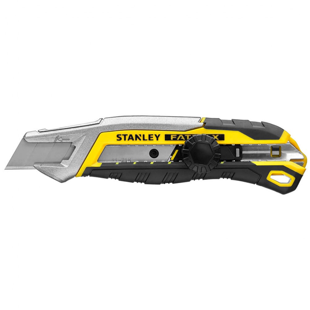 Ніж FatMax Integrated Snap Knife довжиною 165 мм з лезом шириною 18 мм з сегментами, що відламуються STANLEY FMHT10592-0 Ніж FatMax Integrated Snap Knife довжиною 165 мм з лезом шириною 18 мм з сегментами, що відламуються STANLEY FMHT10592-0
