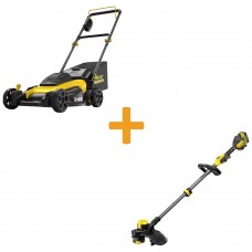 Газонокосарка акумуляторна безщіткова STANLEY FATMAX SFMCMW2651M+SFMCSTB933M