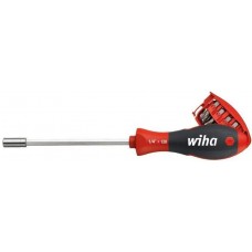 Викрутка з набором біт Wiha 1/4"DR, 8 шт. (W32904)