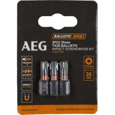 Біта ударна AEG AAK252TX25, TX25, 25 мм, 3 шт. (4932479175)
