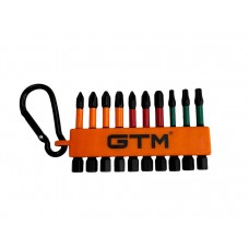 Набір ударних біт GTM SBK-10, 10 шт., 50 мм, з карабіном