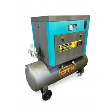 Гвинтовий повітряний компресор 200 л GTM DLG5.5V масляний 380В/інверто/кожух (DLG5.5V WITH CLOSED CASE)