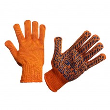 Рукавички робочі GTM 5612 LUX, помаранчеві, ПВХ крапки (XL)