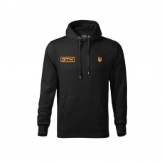 Худі на флісі GTM з капюшоном чорний розмір L