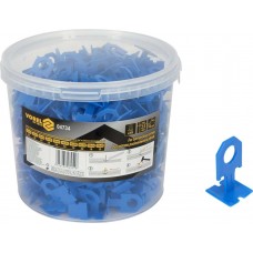 Кліпси для викладання керамічної плитки VOREL : 2 мм, t≤ 14 мм. 400 шт.