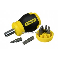 Викрутка STANLEY "Multibit Stubby" з насадками 6 шт