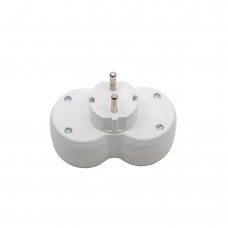 Вилка-перехідник електромережева ТМ VIROK 16А/250V з заземленням