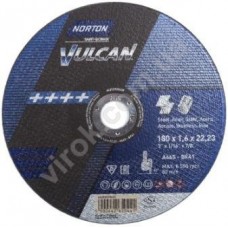 Диск відрізний по металу і нержавіючій сталі NORTON VULCAN Ø=180х22.2 мм t=1.6 мм
