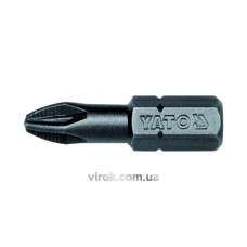 Насадка викруткова YATO 1/4" хрестова PZ2 х 25 мм 50 шт