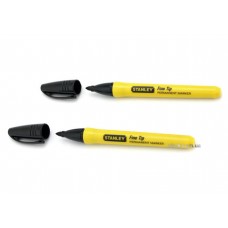 Маркер чорний перманентний STANLEY "Fine Tip" 2 шт