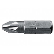 Насадка викруткова STANLEY 1/4" хрестова PZ2 х 25 мм 25 шт