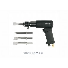 Молоток пневматичний YATO 1/4" 10 мм 3200 уд/хв 560 л/хв + насадки