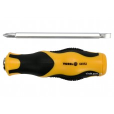 Викрутка-тримач VOREL з насадками двосторонніми PH2 х SL6 мм 115 мм