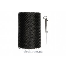 Сітка захисна для ринв VOREL від листя з 15 монтажними гаками 6 м/18 см
