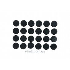 Протектор самоклеючий антиковзкий VOREL, 10мм набір 24шт. (чорні) [60/720]