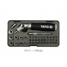 Викрутка-тримач YATO з насадками 1/4" 42 шт