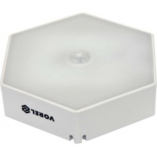 Лампа нічна з датчиком руху VOREL: акумул. Li-Pol 3,7 В, діодна, 1 Вт, 50 Lm, з магнітом