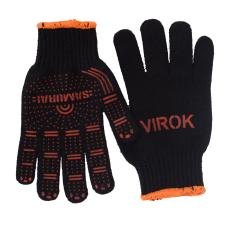 Рукавиці трикотажні SAMURAI з двостороннім ПВХ (10 клас,бавовна 40%,поліестр 60%)розм.10