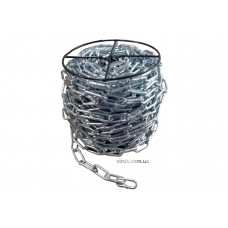 Ланцюг з короткою ланкою оцинкований ТМ "VIROK" DIN 5685A; Ø= 4 мм, 25 кг, l= 86 м ± 1,0% (TR)