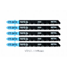 Полотно для електролобзика (метал) YATO HSS 24-10TPI 100 мм 5 шт