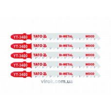 Полотно для електролобзика (дерево, сталь) YATO Bi-Metal 6TPI 100 мм 5 шт