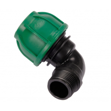 Коліно 90° до водяних пластикових труб з зовн. різьбою 25 мм- 3/4" FLO поліпропіл., для тиску 1 MPa