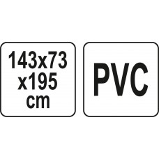 Міні-теплиця присадибна складана FLO, 143х 73х 195 см з плівкою ПВХ