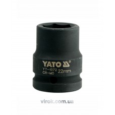 Головка торцева ударна шестигранна YATO 3/4" М22 х 50 мм