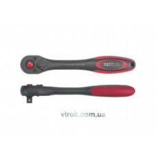 Тріщатка 1/2" з вигнутою ручкою YATO 257 мм 72 зубці