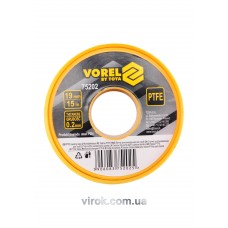 Фум-стрічка тефлонова VOREL 19 x 0.2 x 15 м